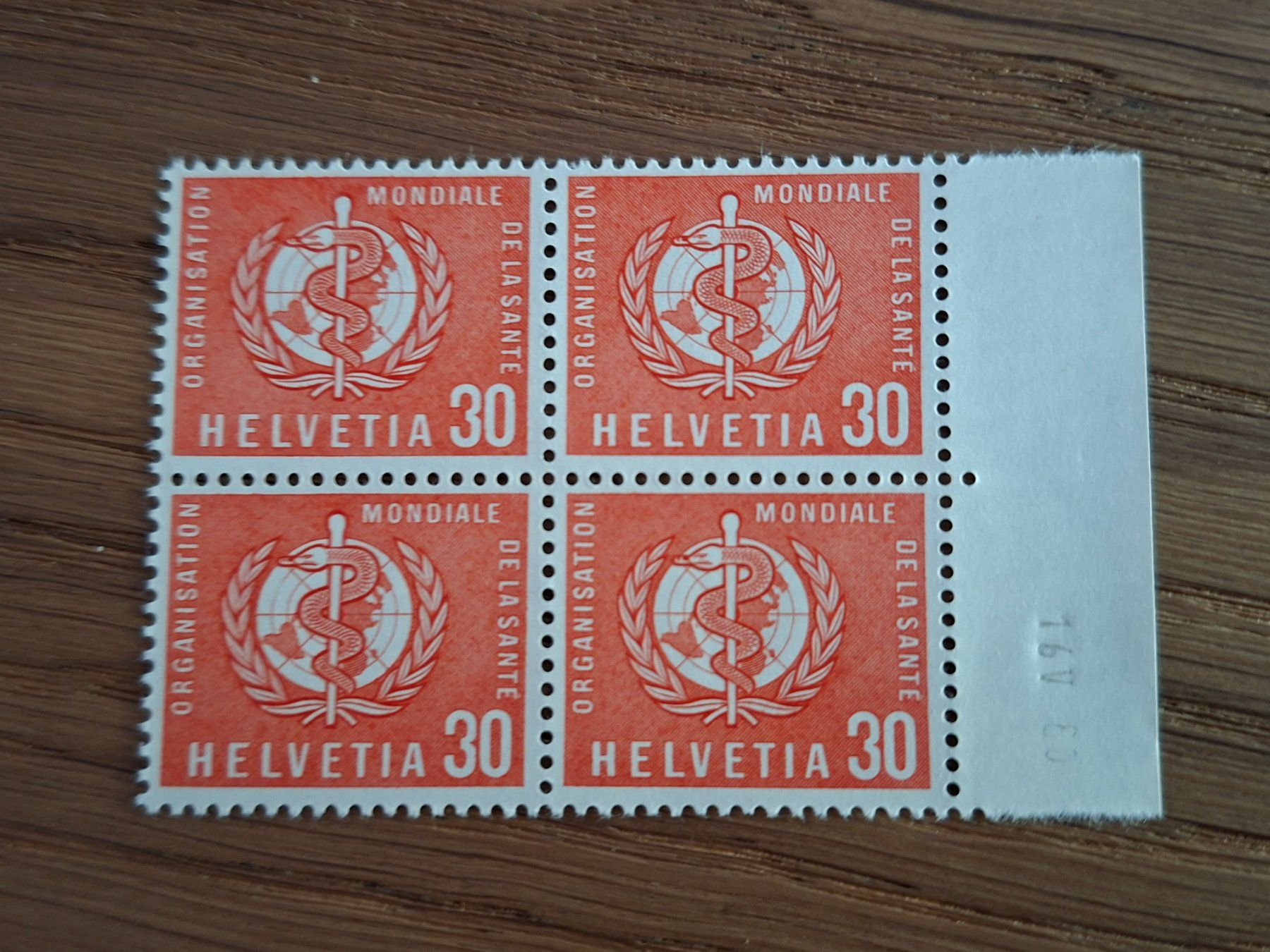 Tutti i francobolli: Dienstmarken: 4er Blocks: OMS – Nuovo (secondo la descrizione) da Hinterkappelen venduto da 1399 3