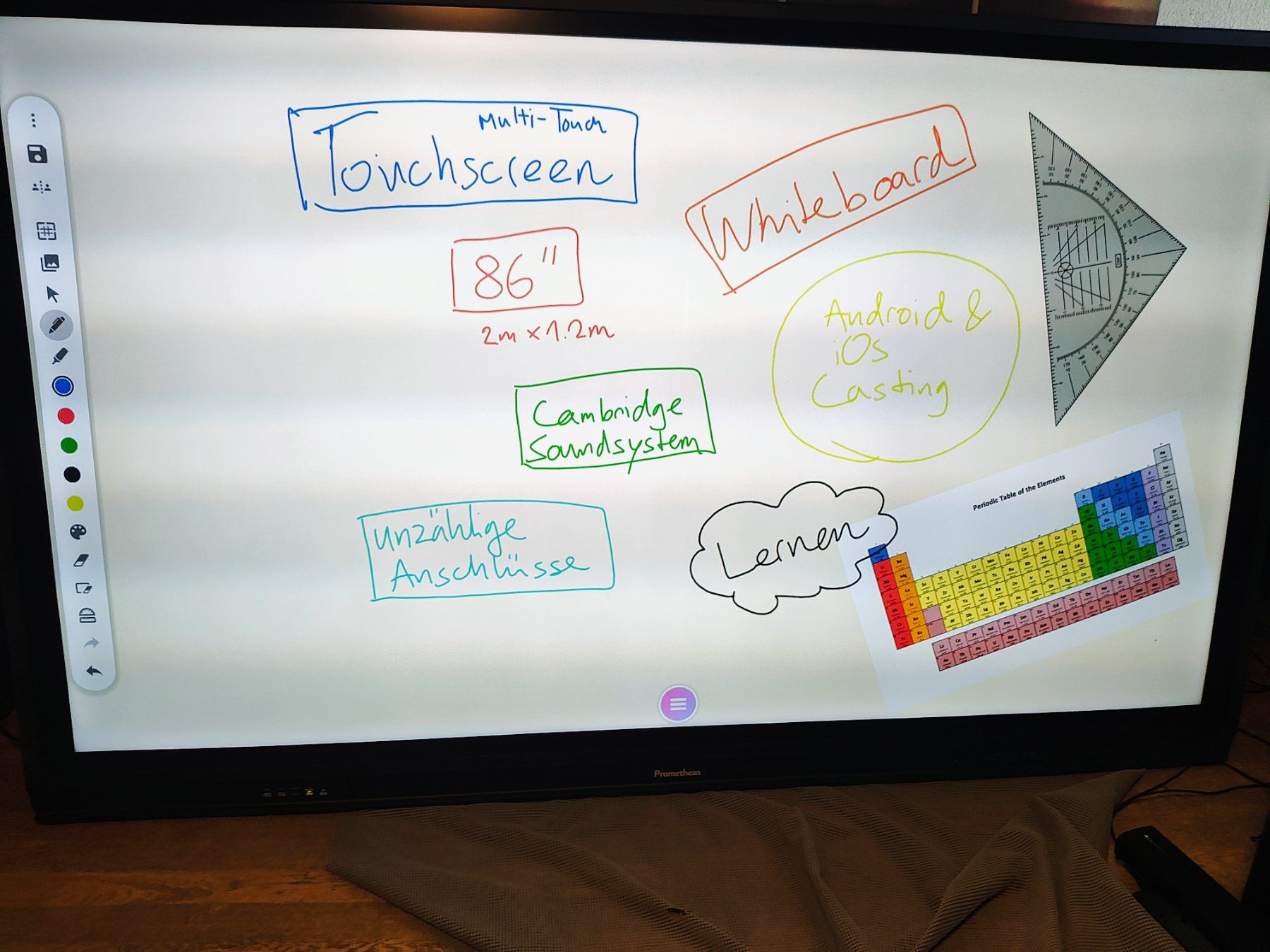 Ecrans: Gigantischer Touch-Screen 4K - Gaming/Streaming/Whiteboard – D'occasion à Dürnten par edumental 2