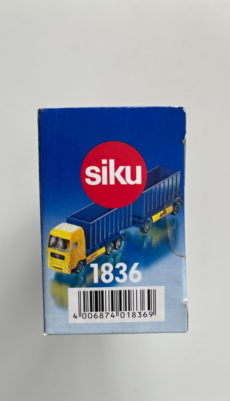Siku Modellini d'auto: SIKU Super 1836 / Abrollkipper mit Anhänger – Nuovo e nell'imballaggio originale da Wauwil venduto da swissGadgets 5