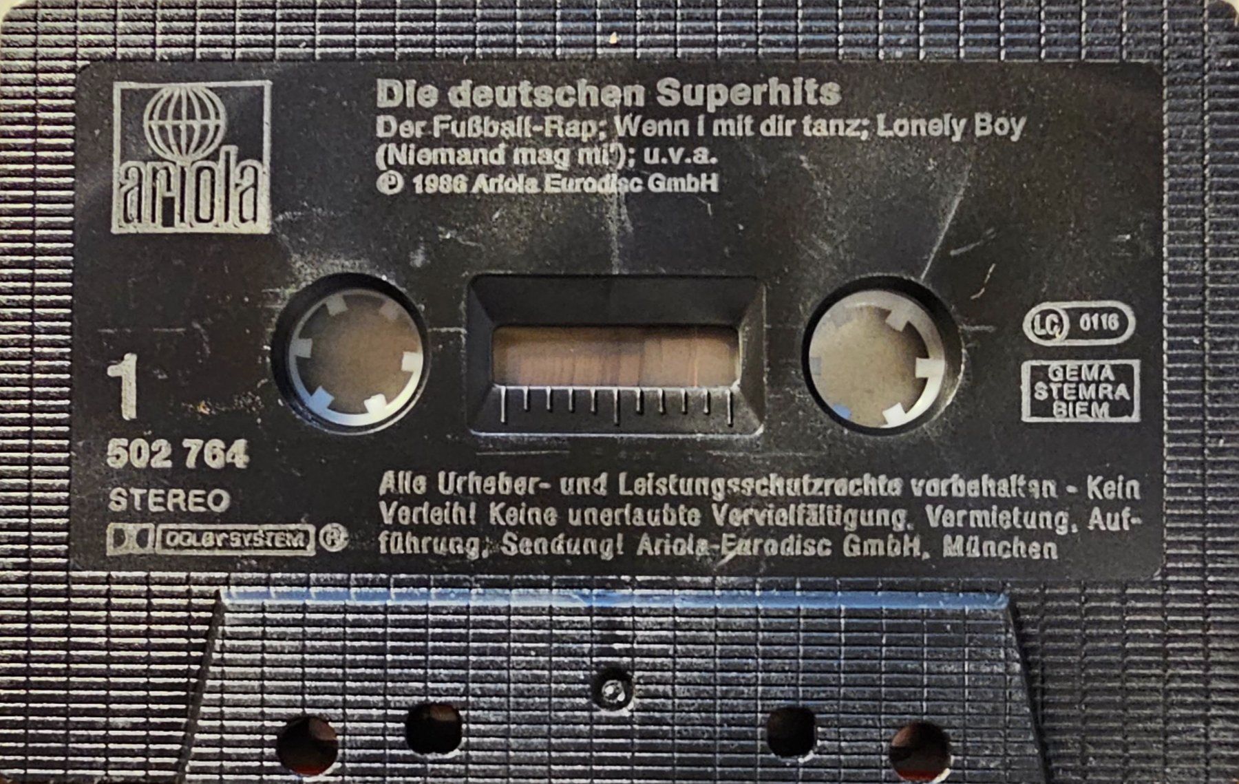 Cassettes audio: MC - Die Deutschen Superhits 2 – D'occasion à Wahlen b. Laufen par Cg10 2