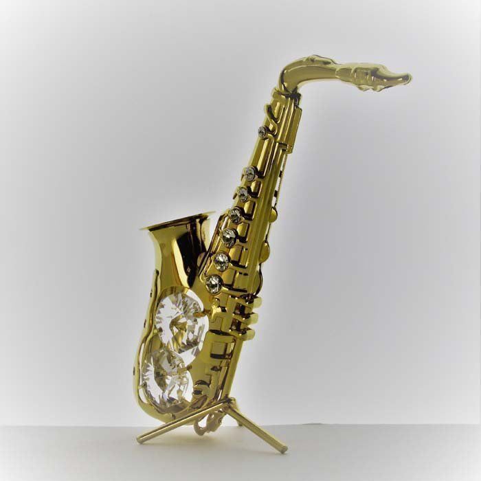 Swarovski Figurines: SAXOPHON  mit Swarovski  Elements – Neuf avec emballage d'origine à Stein am Rhein par Vitrum8260
