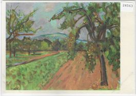 Landschaft bei Riehen BS - Künstlerkarte