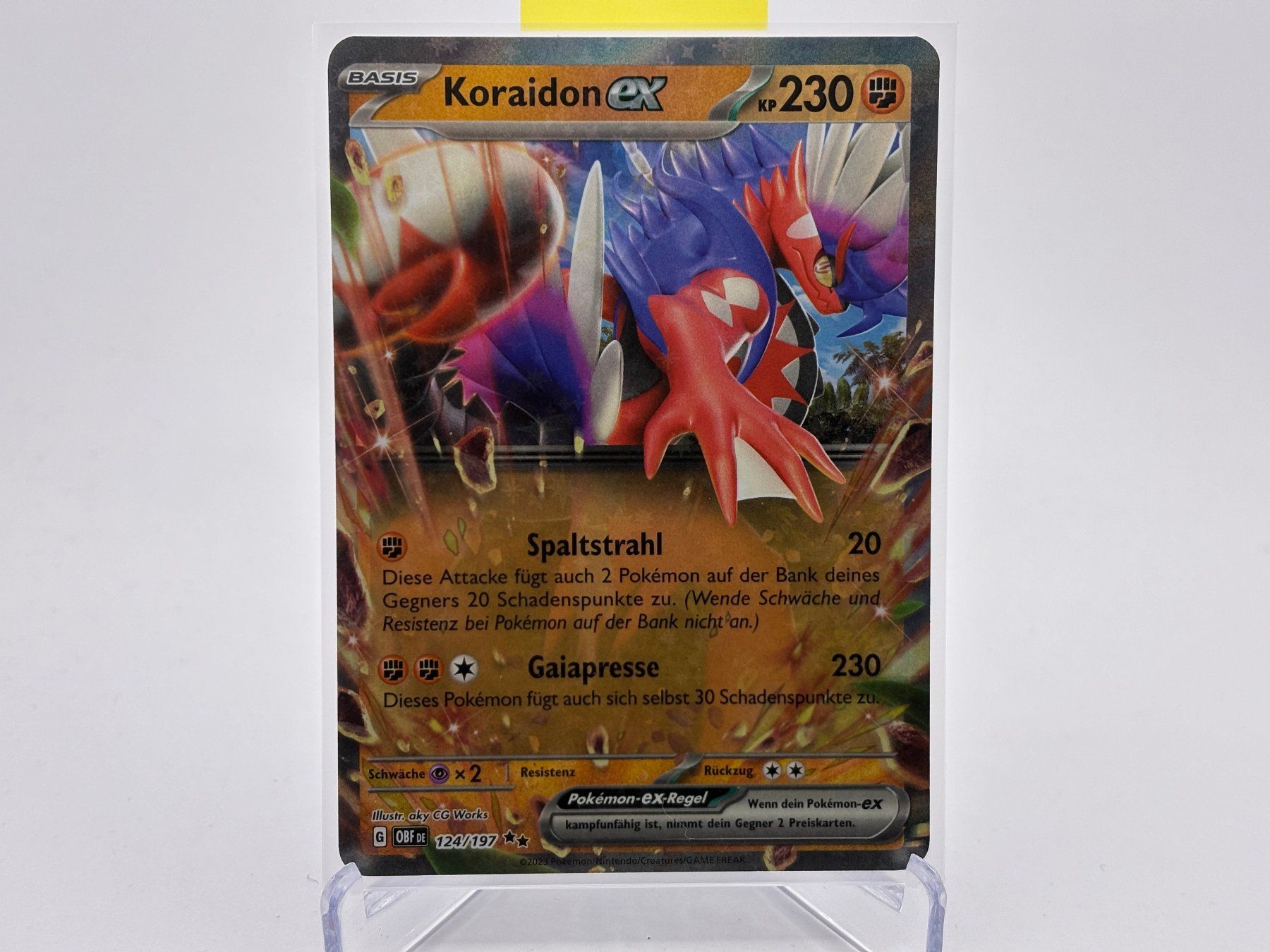 Pokémon Carte collezionabili: Obsidianflammen - Koraidon ex  (OBF 124) - DE – Nuovo (secondo la descrizione) da Allschwil venduto da Bullach