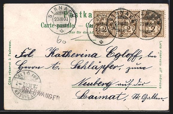 Cartes postales: Litho Basel, Teilansicht, St. Elisabethe – D'occasion à Berlin par bartko-reher 1