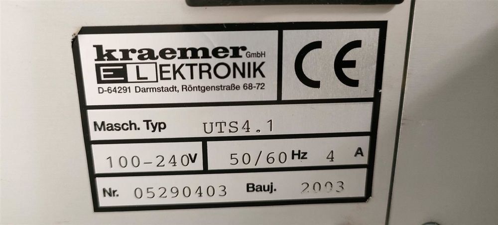 Accessori da laboratorio: UTS4.1 Tablettenprüfsystem  von Kraemer – Usato da Niederdorf venduto da LeptonAG_Labor 9