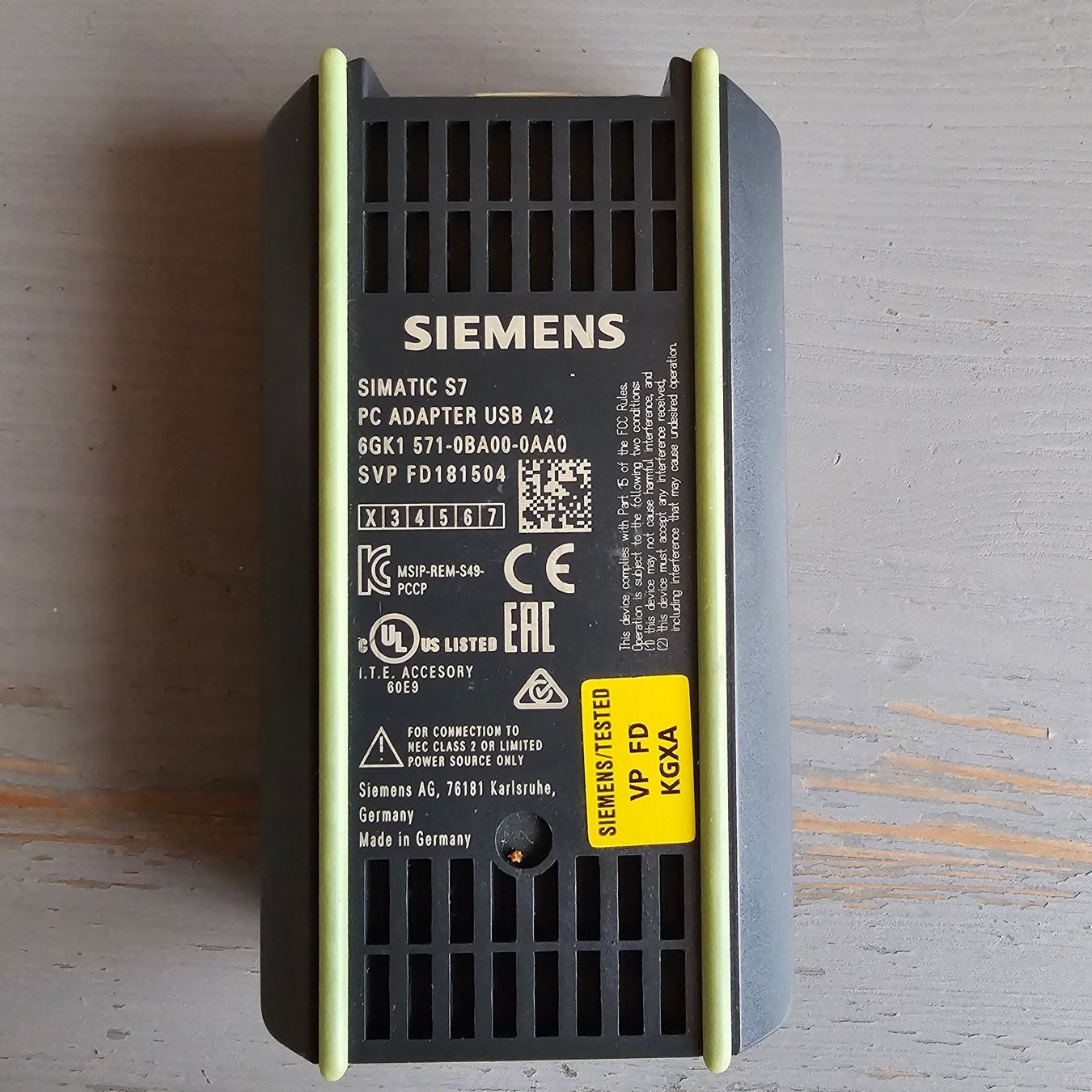 Siemens Konverter: Siemens Simatic S7 PC Adapter USB A2 6GK1571-0BA00-0AA0 – Gebraucht aus Boniswil von  1