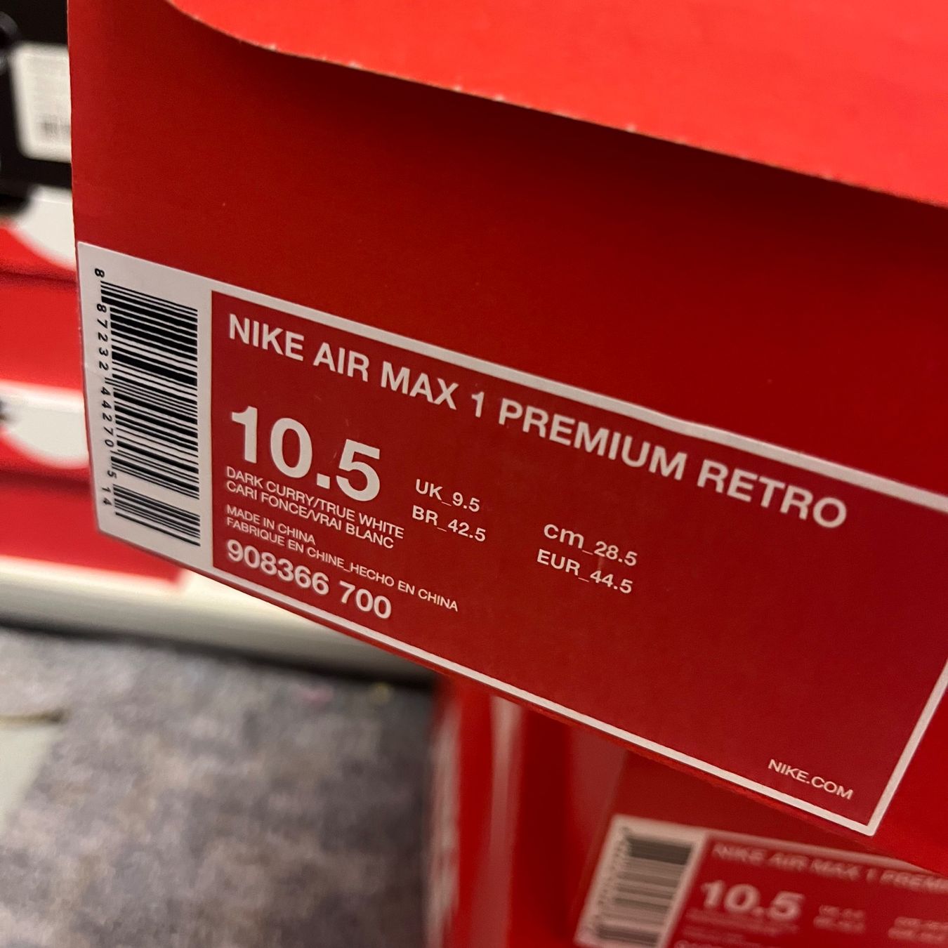 Nike Scarpe da uomo: Nike Air Max 1 Retro Curry – Nuovo (secondo la descrizione) da Winterthur venduto da LaBodega 1