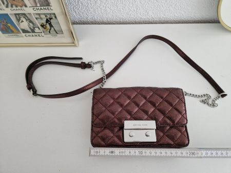 Michael Kors Umhängetasche braun gesteppt