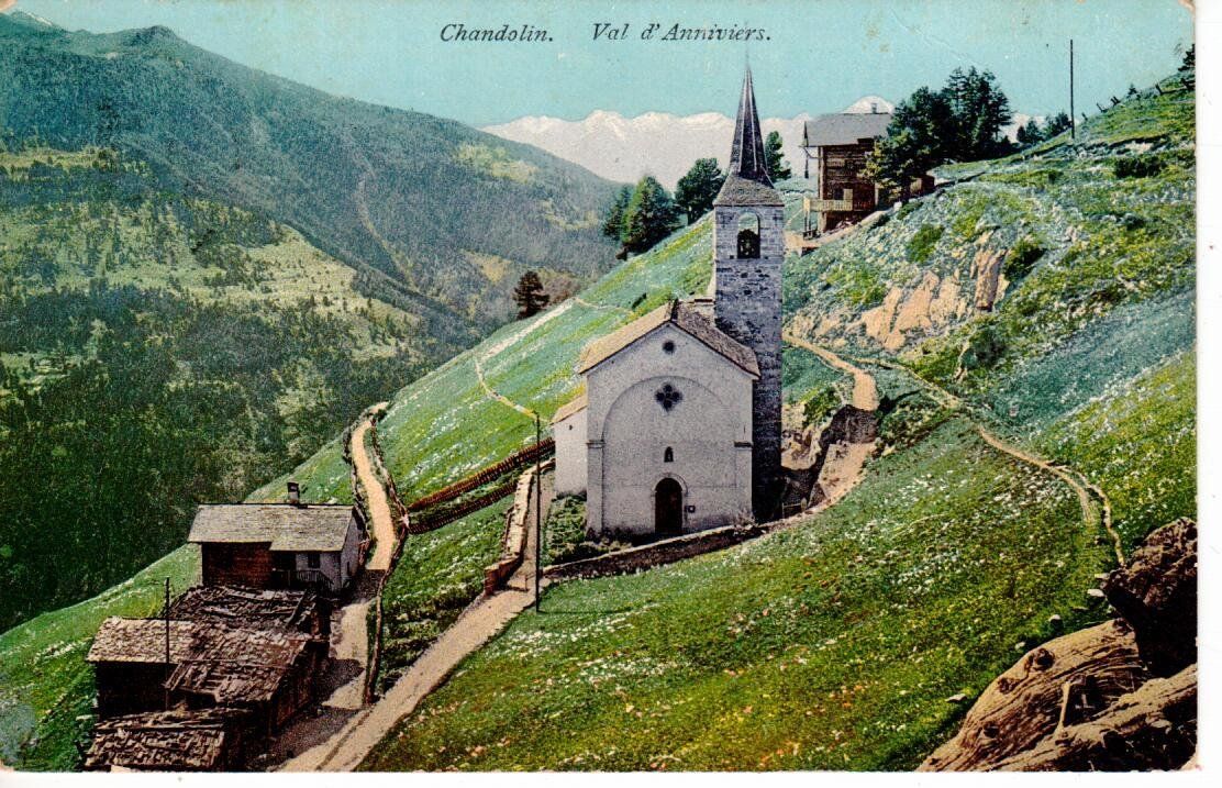 Cartoline postali: Chandolin 1909 – Usato da Wolhusen venduto da Curver9