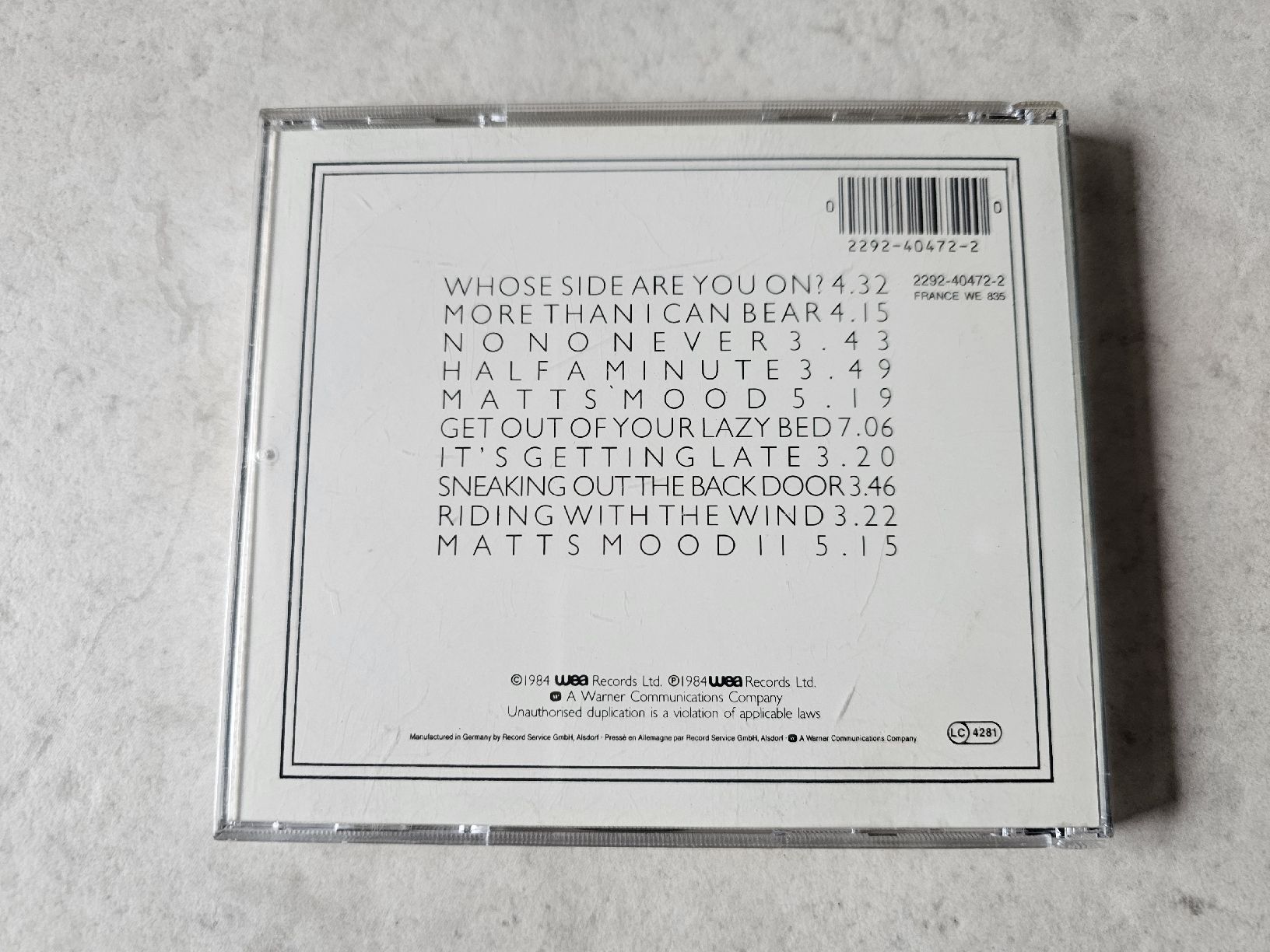CDs: Matt Bianco  -  Whose Side Are You On? – Gebraucht aus Schneisingen von backstore24 1
