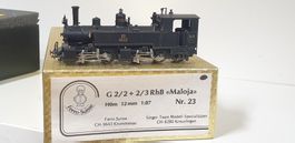 Ferro Suisse RhB Maloya Dampflok H0m