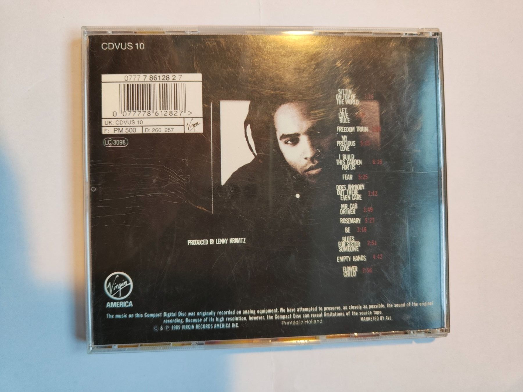 CD: Lenny Kravitz "let love rule" – Usato da Winterthur venduto da Heftith 1