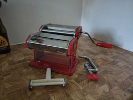 Used Pasta Perfetta Manual Pasta Maker Machine Red