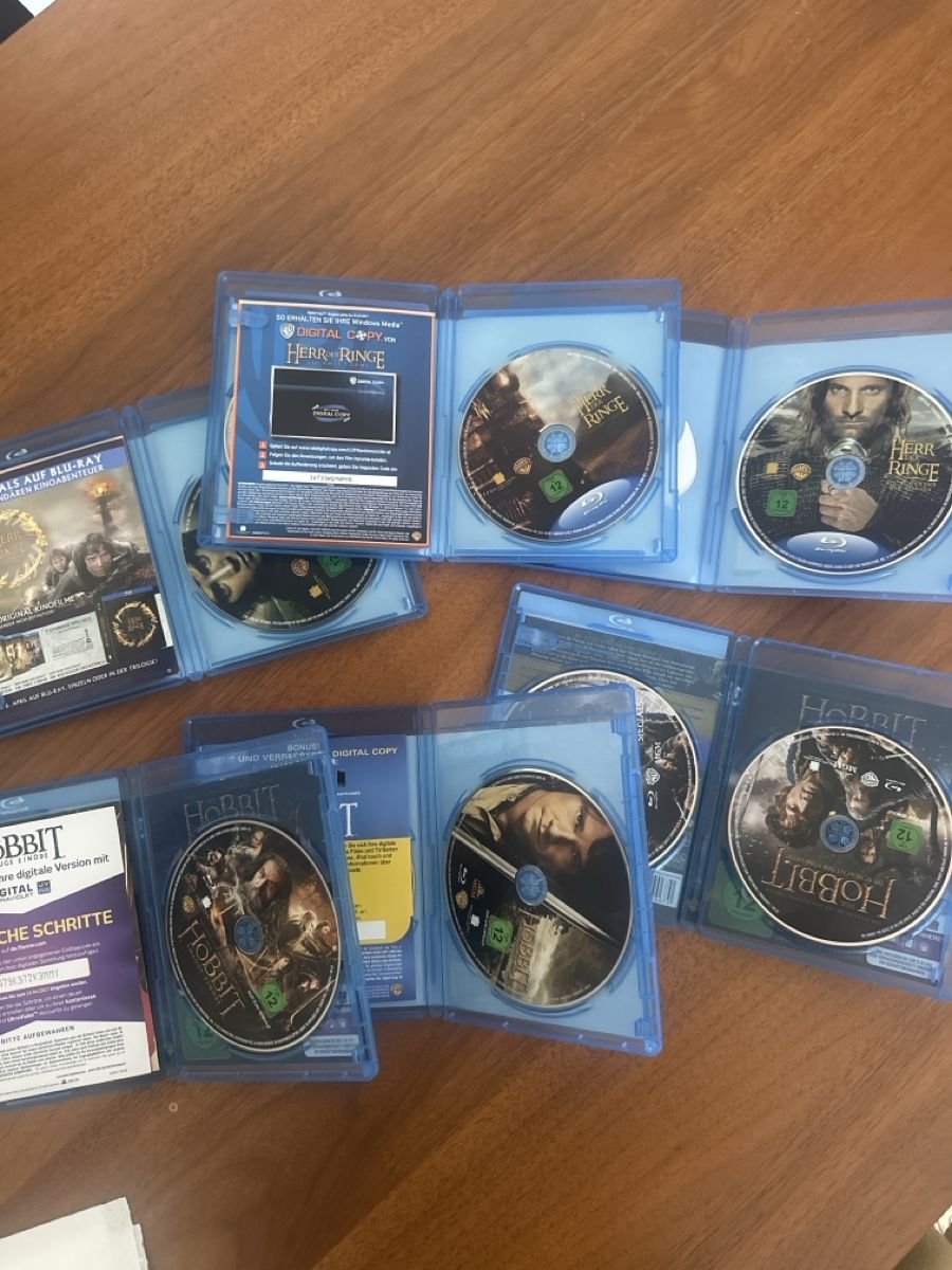 Tous les DVDs: Herr der Ringe & Hobbit - Blu-ray-Sammlung – D'occasion à Bern par Sunne2003 2