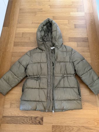 Puffer Jacket MNG Water Repellent Size M Khaki Used