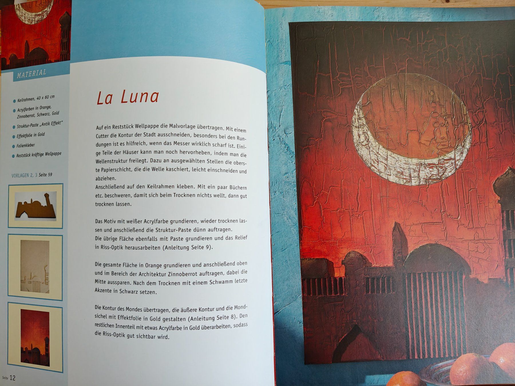 Libri: Dekorative Keilrahmen-Bilder / Strukturpaste & Acryl – Usato da Muttenz venduto da Negnuja 2
