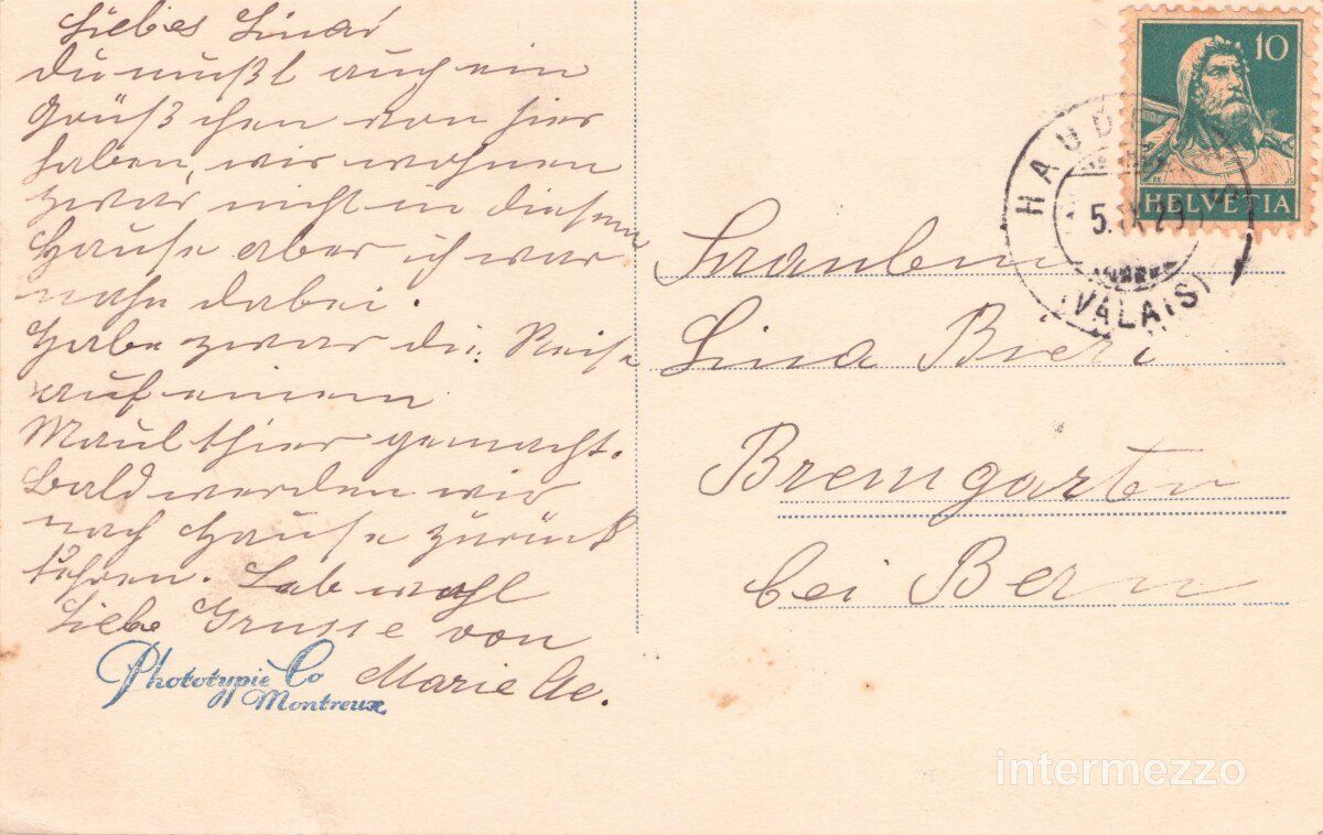 Cartoline postali: Arolla VS // 1923 Hotel Kurhaus // Sommer – Usato da Basel venduto da intermezzo12 1