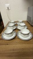 6er Set feine Kaffeetassen mit Untertellern, Rosenthal 