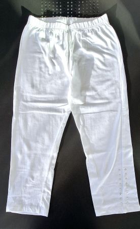 Leggings 3/4 weiss mit Strass Gr. M - NEU