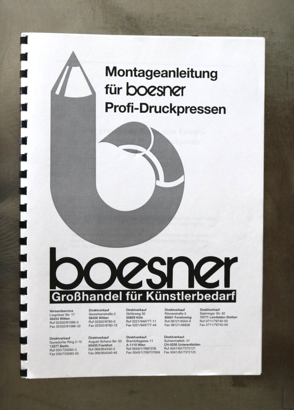 Alle Maschinen: Druckpresse Boesner – Gebraucht aus Laupen BE von imp_kln9 8