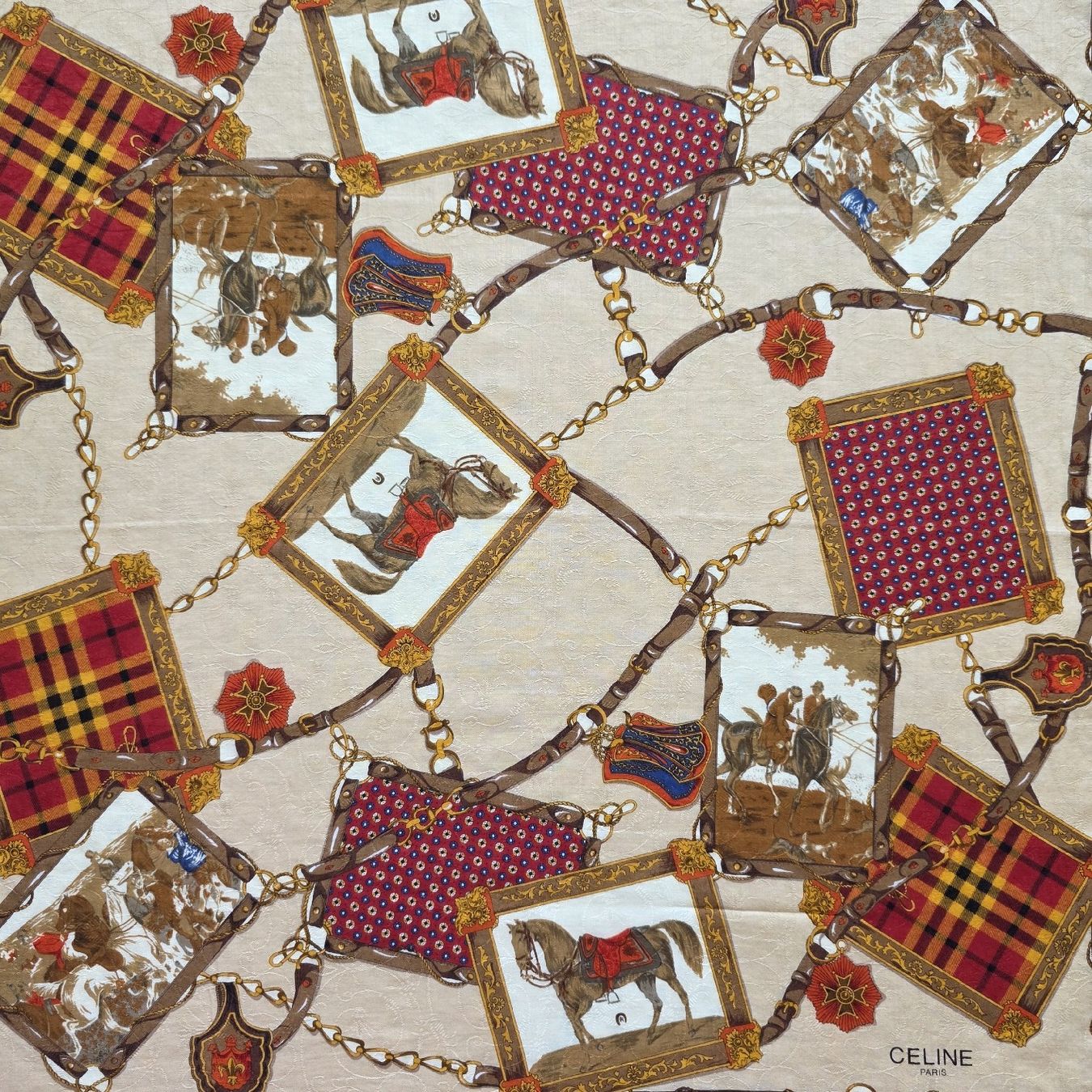 Celine Foulards, Tücher & Schals: Vintage Céline Paris Tuch – Neu (gemäss Beschreibung) aus Zürich von LIMAR 4