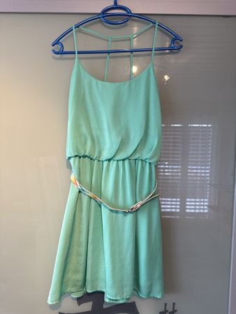 Sommerliches Minikleid, türkis, Grösse M