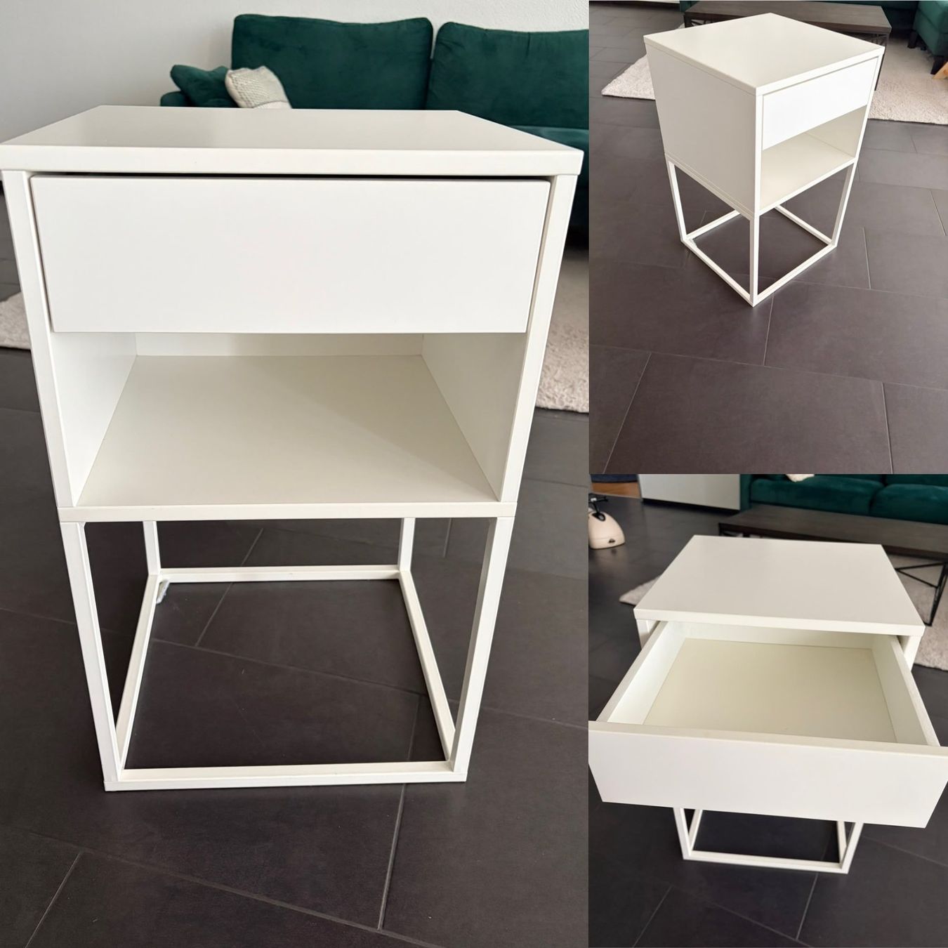 Ikea Tables de nuit: 2x Nachttisch in weiss – D'occasion à Solothurn par neno_