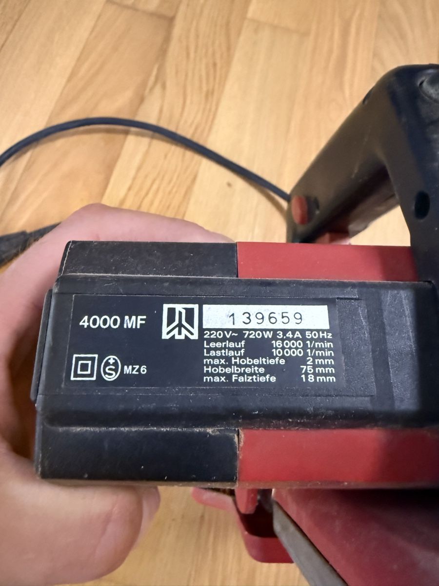 Tutte le macchine: Raboteuse électrique 4000 MF  – Usato da Tolochenaz venduto da adr_dj58 5