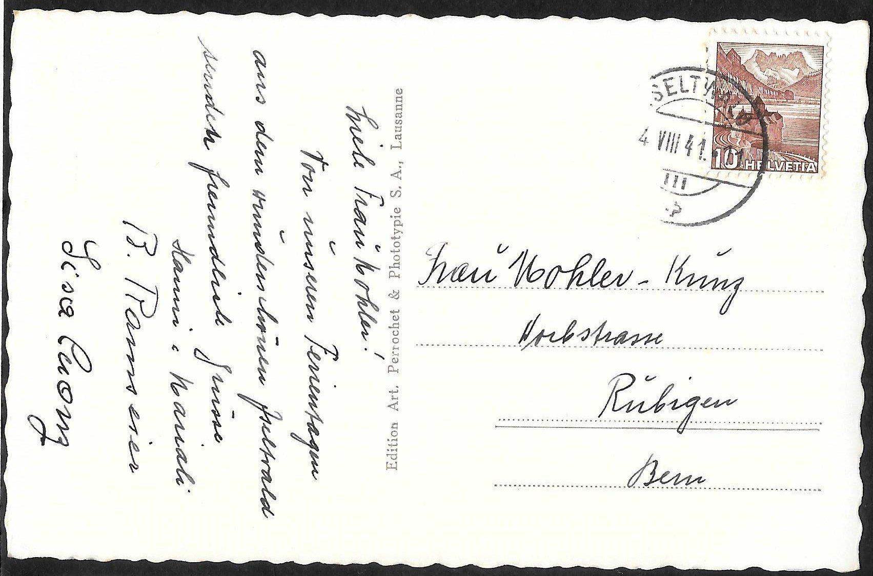 Cartoline postali: Iseltwald Teilansicht – Usato da Olten venduto da clotaldi 1