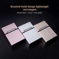 3pcs Zigarettenbox Zigarettenetui Metall m. Magnetverschluss