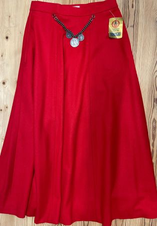 ISOLA Trachtenrock BONN ROCK NEU Gr. 36 Rot Wollrock