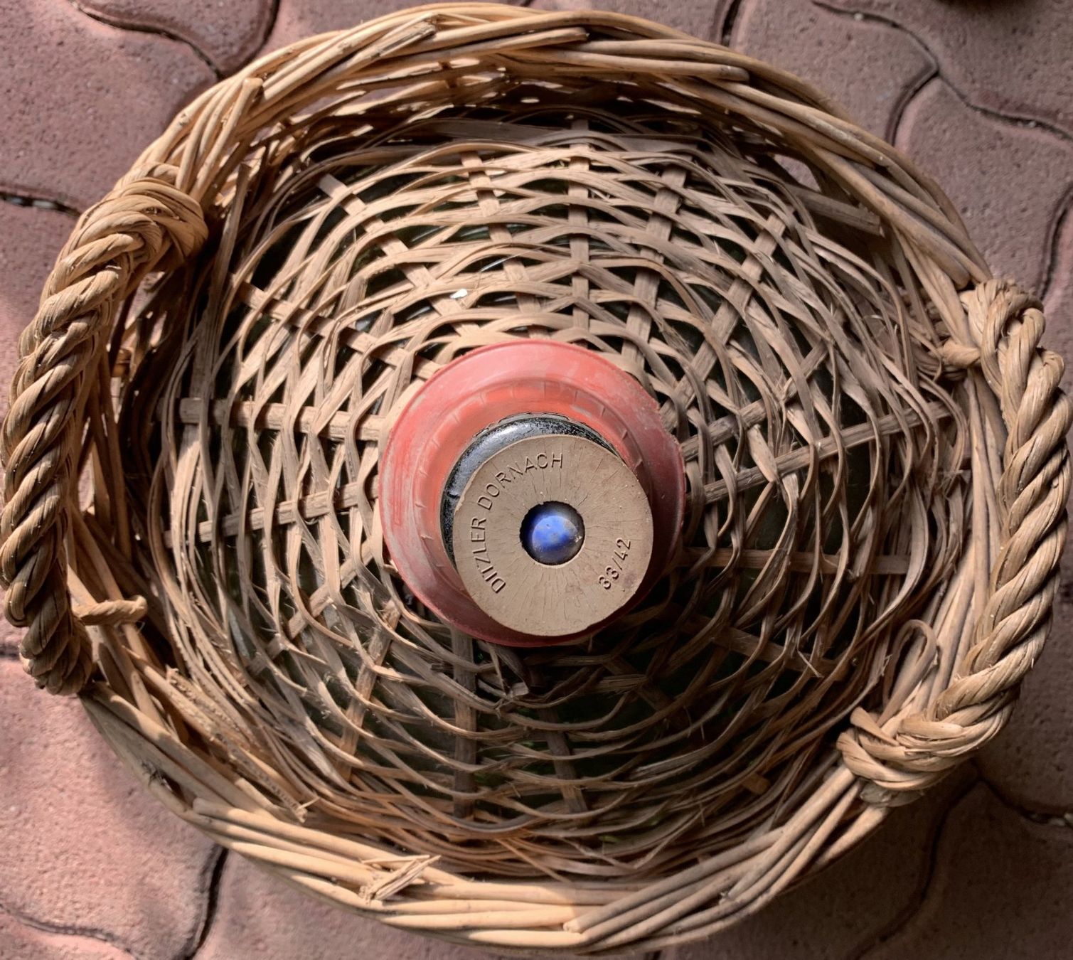 Bottiglie: Korbflasche - Glasballon mit Korbgeflecht – Usato da Birsfelden venduto da Emporio82 2