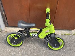 Kiddy Bike - Bici senza pedali verde e nera, come nuova!
