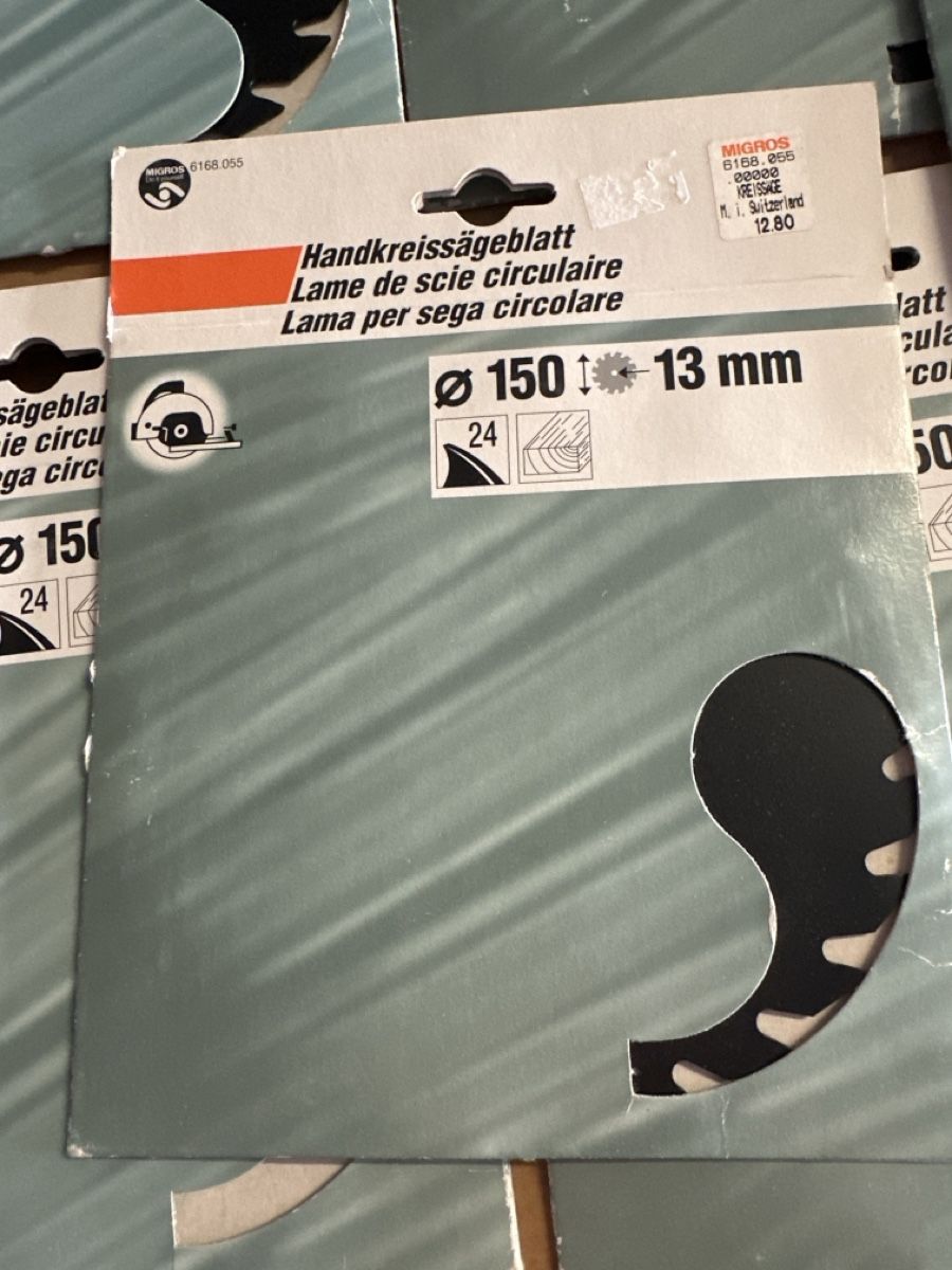 Tutti gli attrezzi: 6 stk . Alles Zusammen Handkreissageblatt – Nuovo e nell'imballaggio originale da Sevelen venduto da Stopglobal. 1