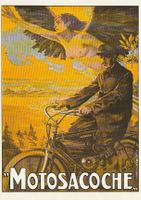 Motosacoche Repro Ansichtskarte Plakatsammlung Verkehrshaus