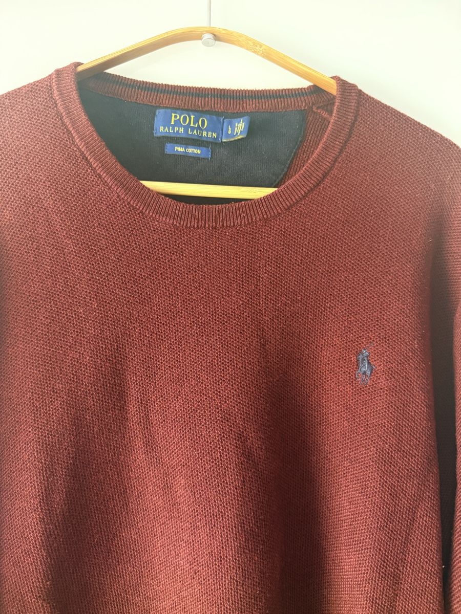 Ralph Lauren Maglioni & Felpe: Pull Ralph Lauren bordeaux, taille L – Usato da Monthey venduto da Joseph-29 1