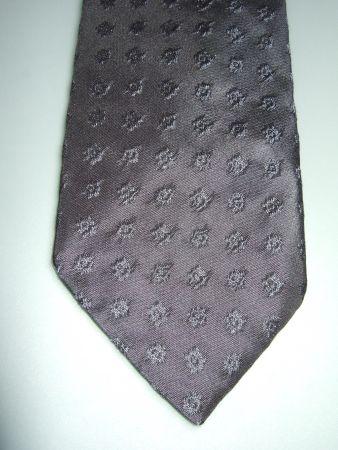 schwarze Seidenkrawatte mit Muster von Christian Fischbacher