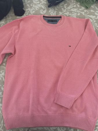 Pull rose vintage Tommy Hilfiger taille XL 
