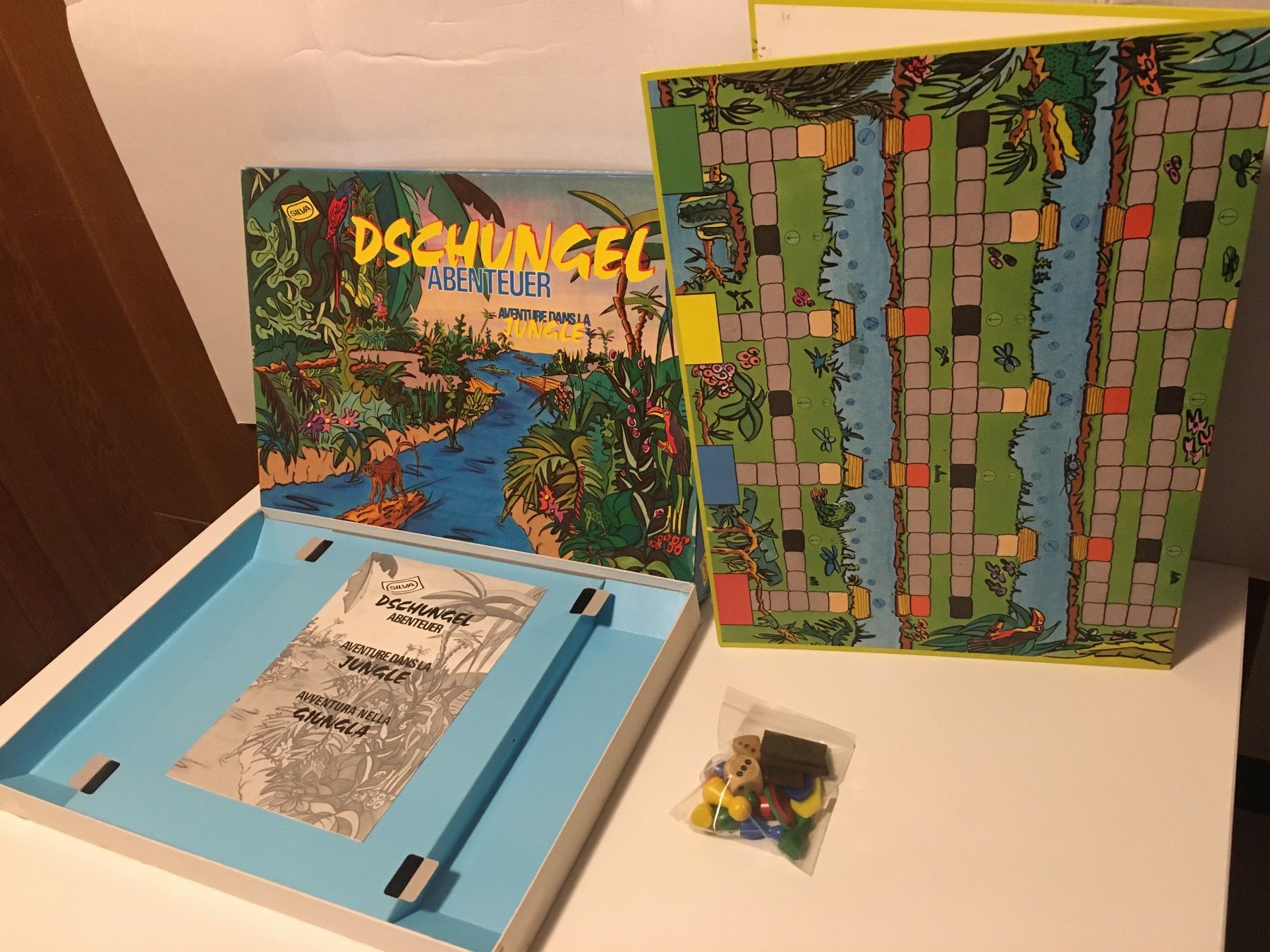 Giochi: DSCHUNGEL ABENTEUER - Spiel von SILVA - 1990 – Usato da Andwil SG venduto da Rainboli 4
