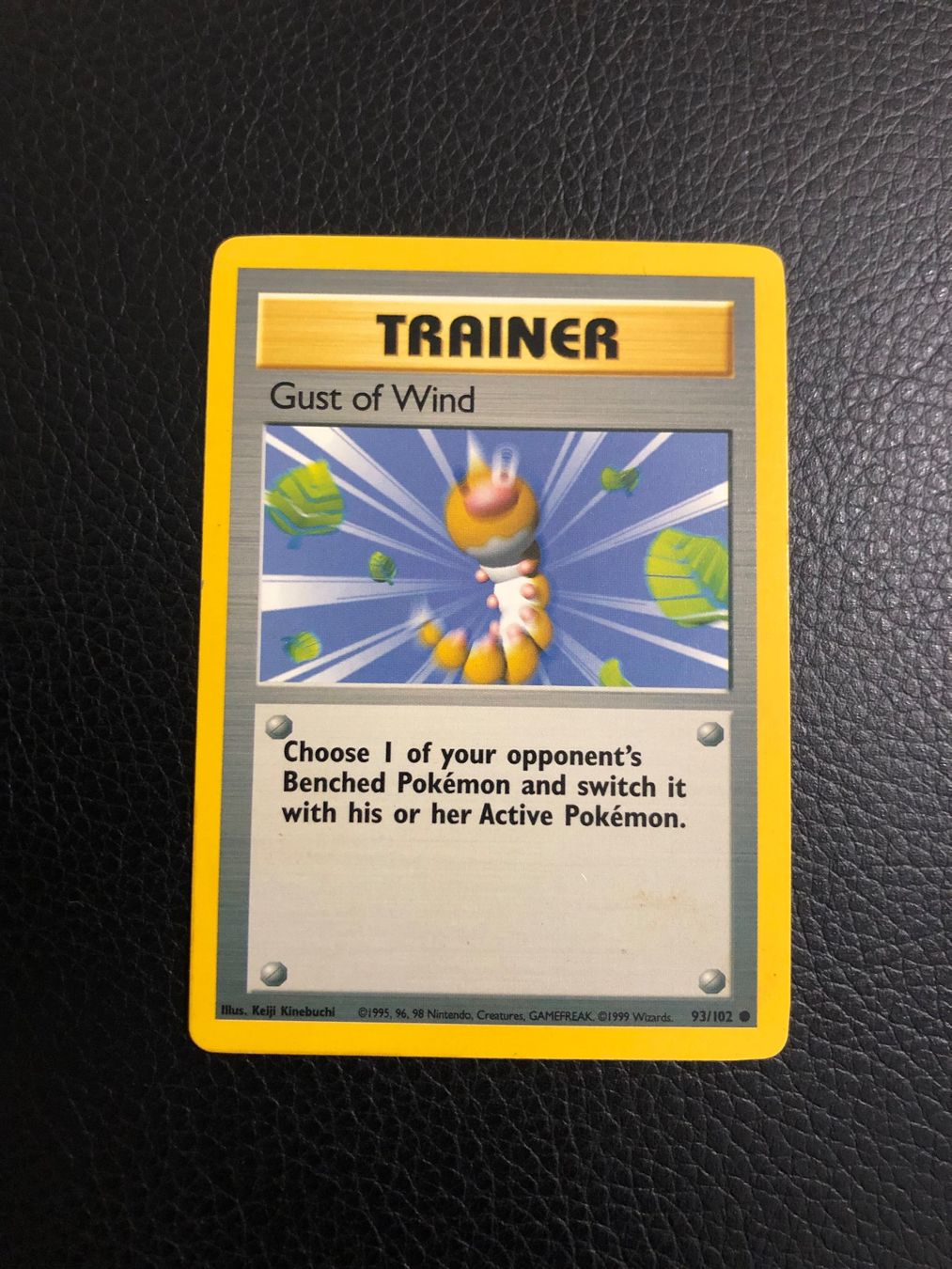 Pokémon Carte collezionabili: Base Set Gust of Wind 93/102 Ab 1 – Usato da Paradiso venduto da Pkmn10