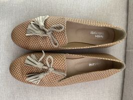 Loafer Helen Billkrantz geflochten beige Gr 38