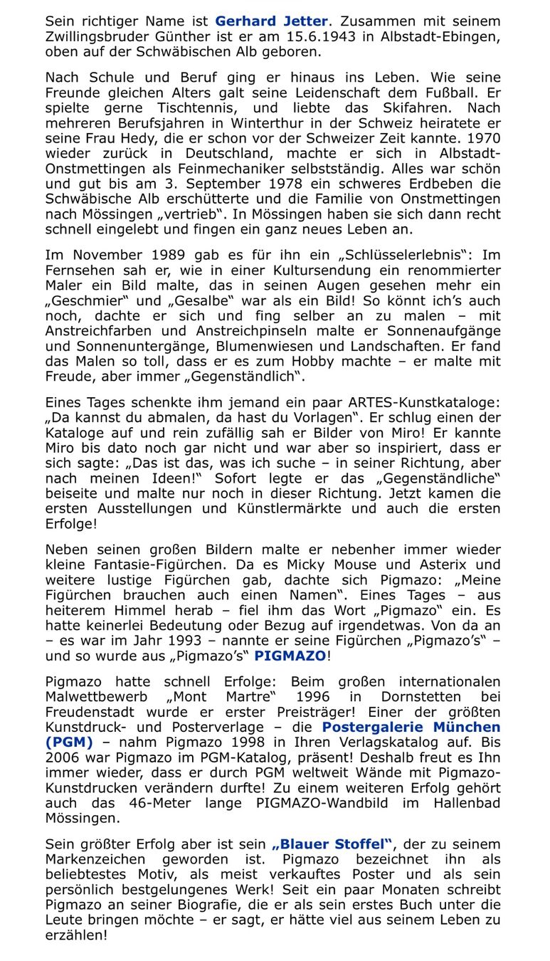 Gemälde: PIGMAZO (Jetter Gerhard 1943) – Gebraucht aus Grosshöchstetten von Perle1951 6