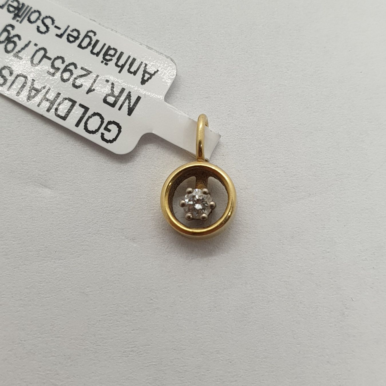 Ciondoli: Echt 18K Gold - Diamant Anhänger – Usato da Luzern venduto da Luzern-Goldhaus