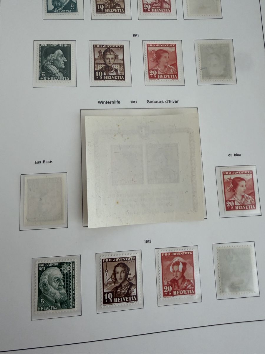 Tutti i francobolli: Pro Juventute Sammlung ab 1913 bis 1962  – Usato da Murgenthal venduto da Tina_4055 6