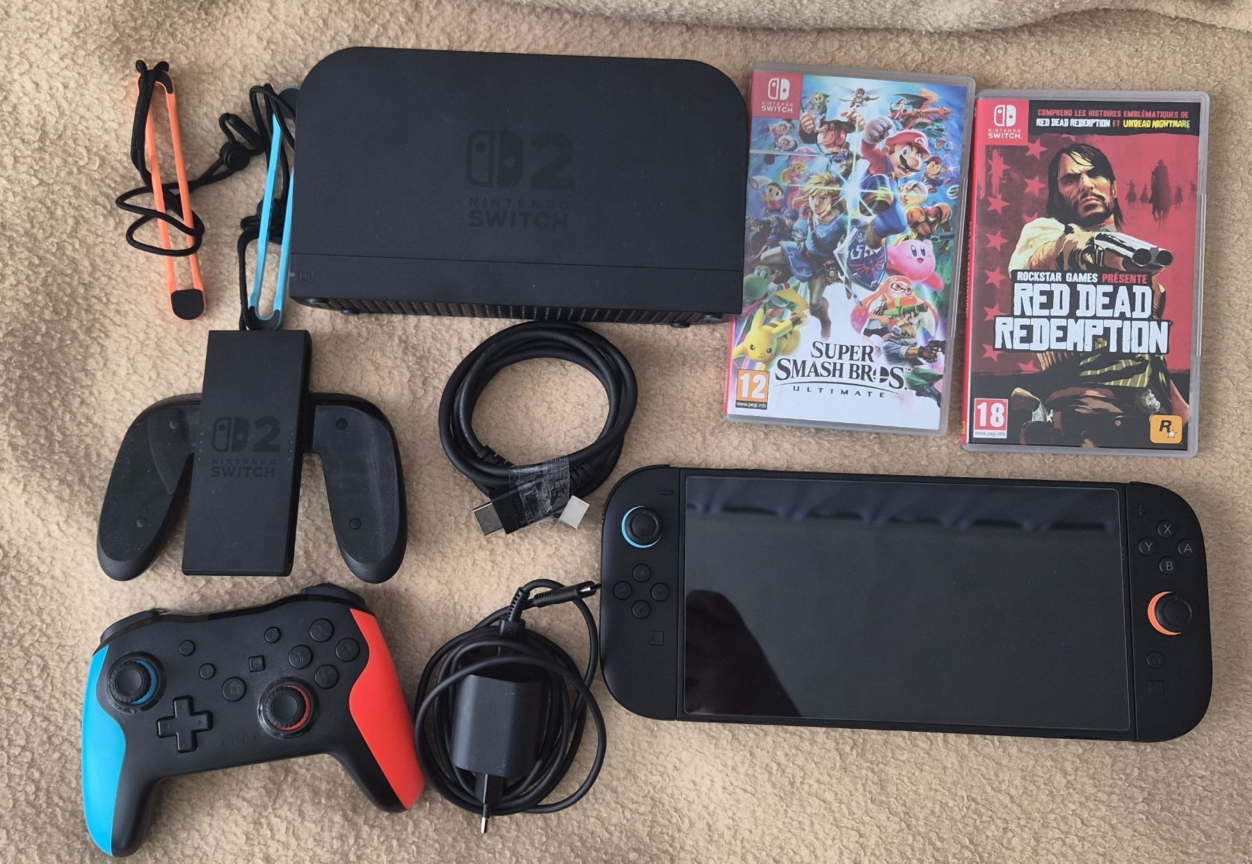 Nintendo Console: Nintendo Switch 2 - 4 Spiele - Hülle - Controller – Nuovo (secondo la descrizione) da Safenwil venduto da dabis