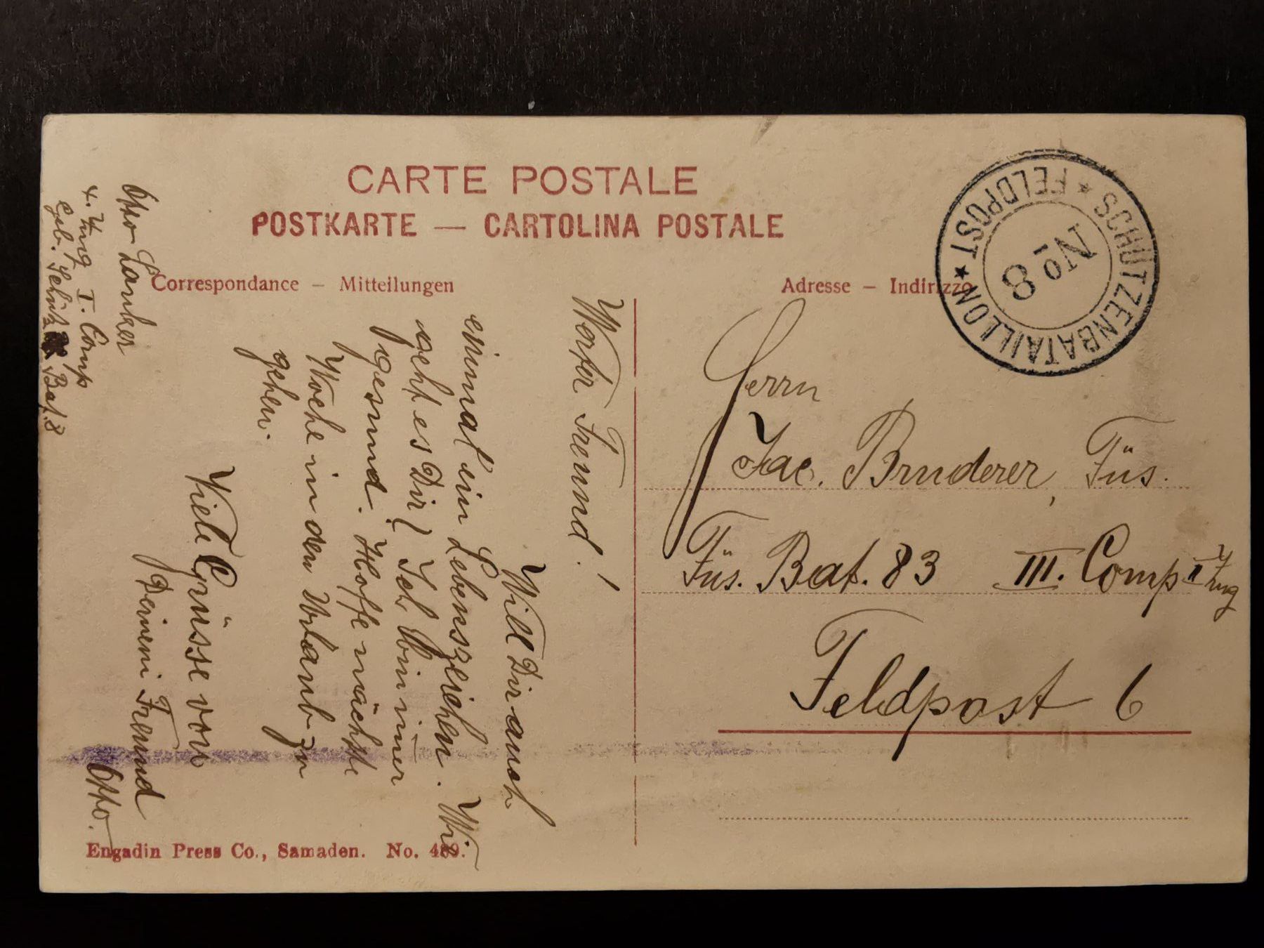 Cartoline postali: Zernez   Engadin   Graubünden   Ansichtskarte  AK   Feldpost – Usato da Rheineck venduto da kat_7gld 1