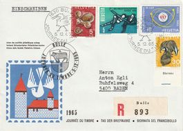 Tag der Briefmarke 1965, Bulle, Umschlag