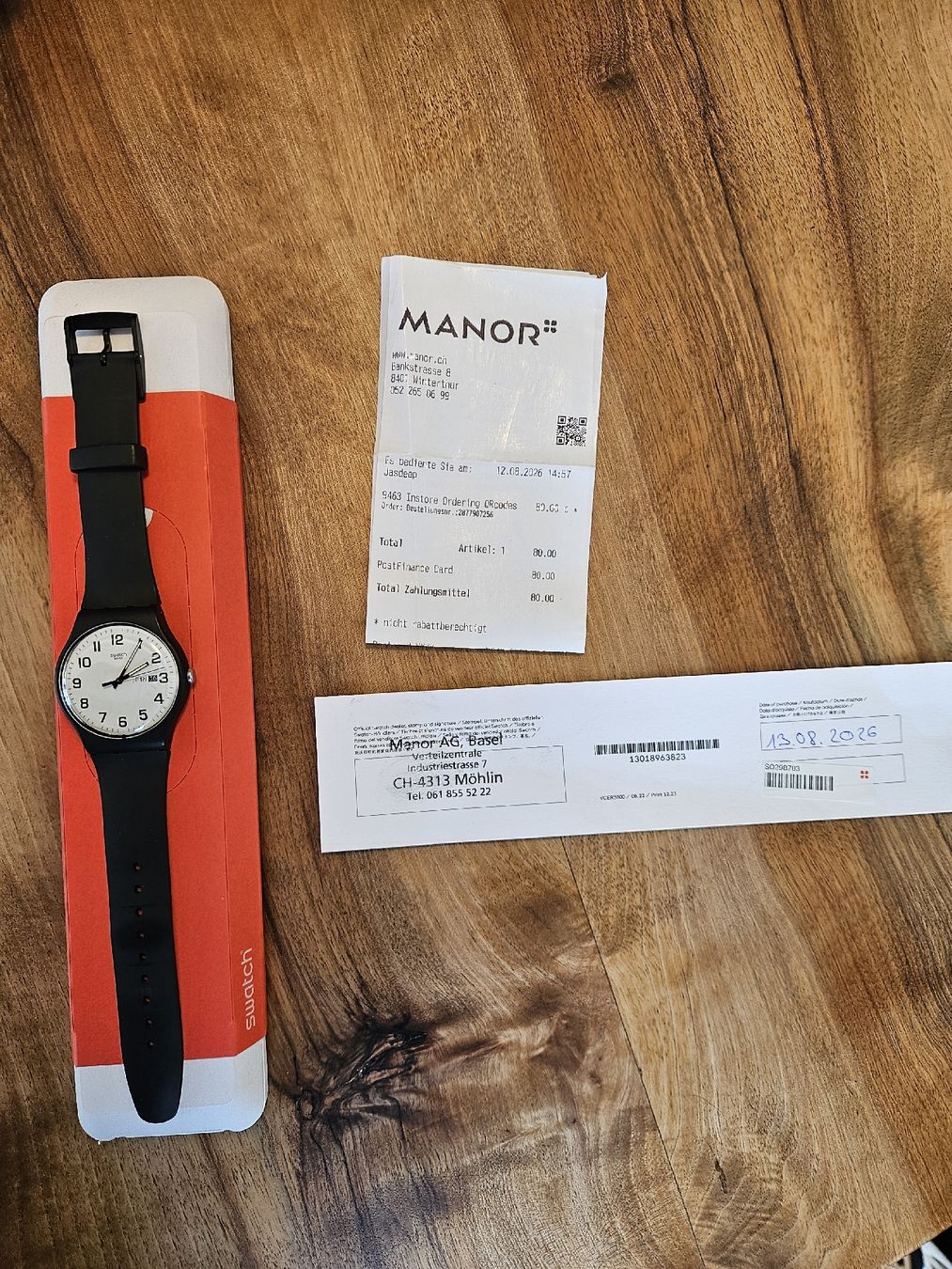 Swatch Orologi: Swatch Twice Again schwarz  – Nuovo (secondo la descrizione) da Winterthur venduto da Dsc3