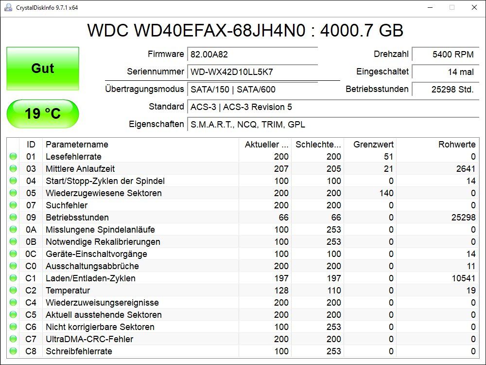 Western Digital Dischi rigidi: 4TB WD40EFAX - NAS HD (2x) – Usato da Baden venduto da Rolaru 1