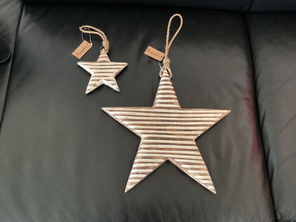 Weihnachtssterne 2 Stk. Holz handgemacht ab 1 Franken | Kaufen auf Ricardo